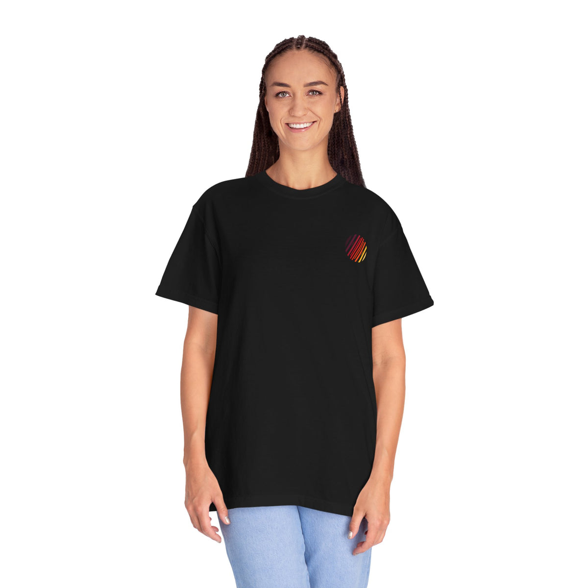 Backprint Label Shirt Unisex Black