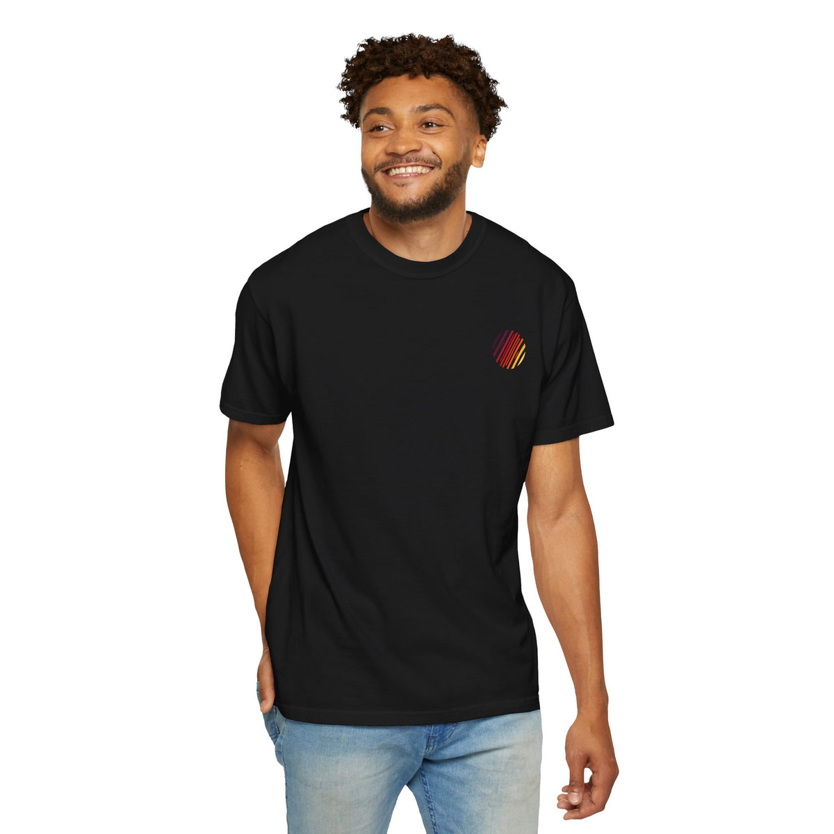 Backprint Label Shirt Unisex Black